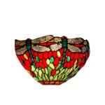 Aplică de perete cu libelule în stil Tiffany, ADM - imagine 3