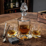 Set decantor răsucit cu două pahare, MikaMax - imagine 2