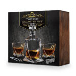 Set decantor răsucit cu două pahare, MikaMax - imagine 9