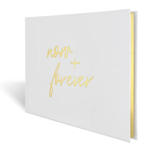 Acasa Carte de oaspeți nuntă "now + forever"